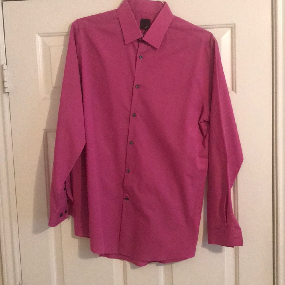 Men’s fuschia dress shirt.